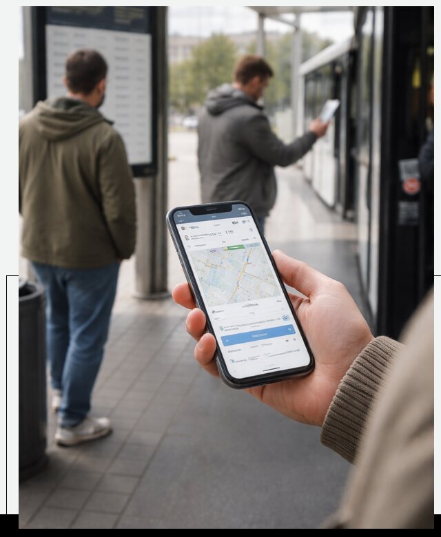 Мобильное приложение для пассажиров в Петергофе с оплатой и расписанием